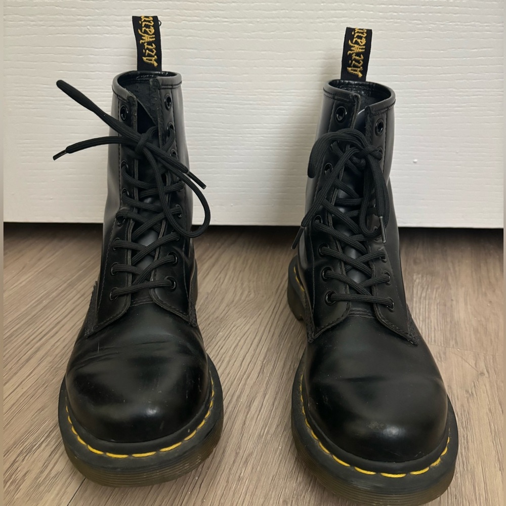 Dr. Marten’s Black Leather Lace Up Boots